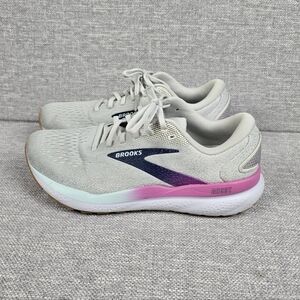 Brooks Ghost 16 Running Shoes Womens Sz 9 Gray/Blue/Pink